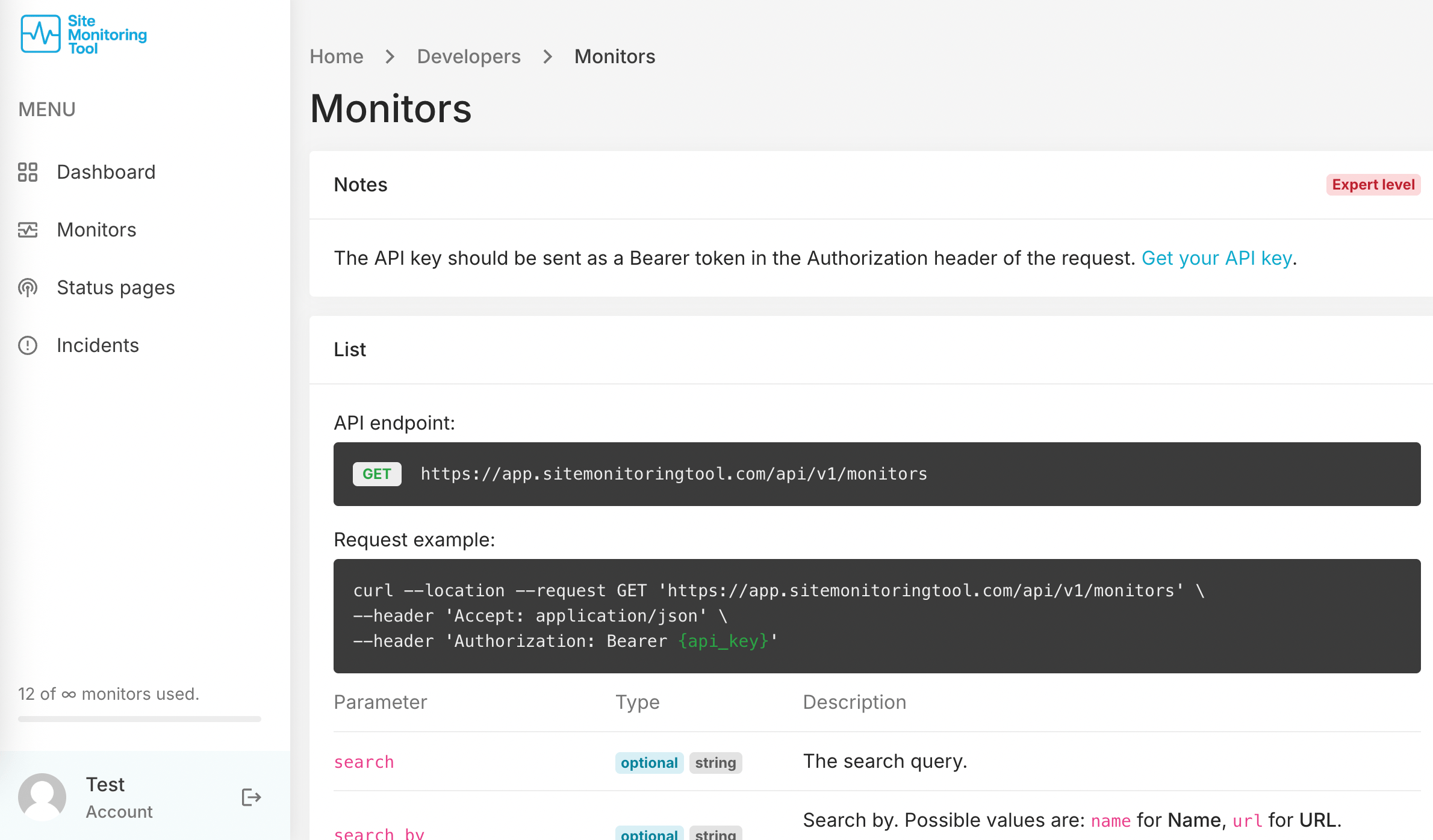 Developer API Monitoring — Keep Your Integrations Reliable